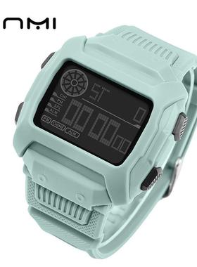 方形多功能防水电子表 夜光学生情侣运动手表 夜光闹钟日历腕表