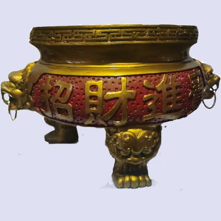 汉白玉特大号三足双龙供奉 寺院 祠堂 香炉摆件,家居饰品,桌面摆件,淘宝优惠券,粉丝福利购,淘宝优惠卷