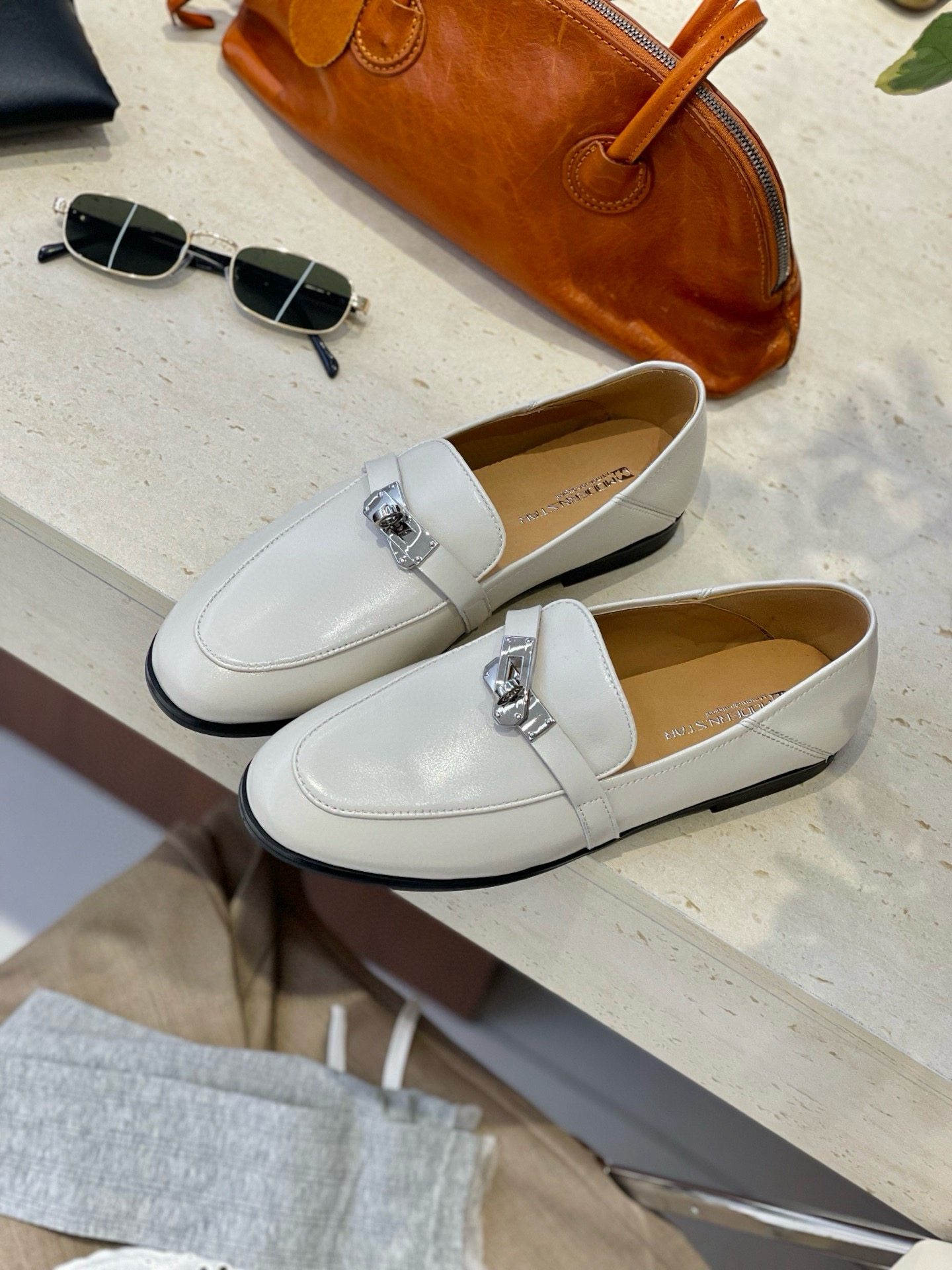 2026新款真皮乐福鞋女英伦风小皮鞋一脚蹬懒人单鞋百搭休闲豆豆鞋,女鞋,乐福鞋（豆豆鞋）,淘宝优惠券,粉丝福利购,淘宝优惠卷