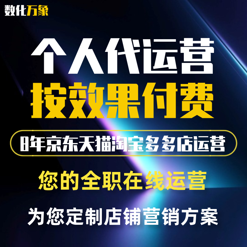 京东天猫淘宝代运营网店托管c店直通车京准通快车整店铺推广