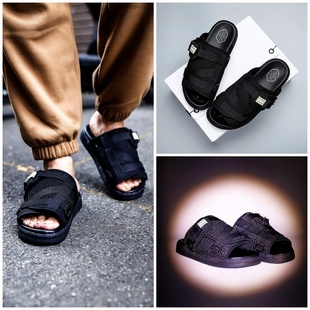 潮牌帅气外穿陈冠希同款clot visvim藤原浩男女夏季防滑一字拖鞋