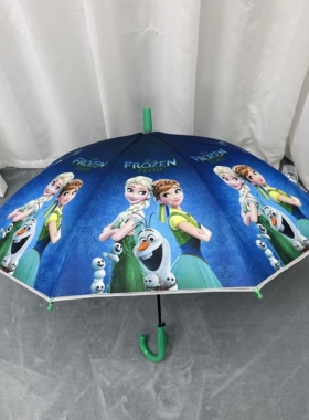 艾莎蜘蛛侠米奇汽车动员儿童卡通环保雨伞可爱外贸雨伞学生中大童