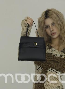 绑带设计小众轻奢高级质感通勤手提小方包2025新款复古单肩斜挎包