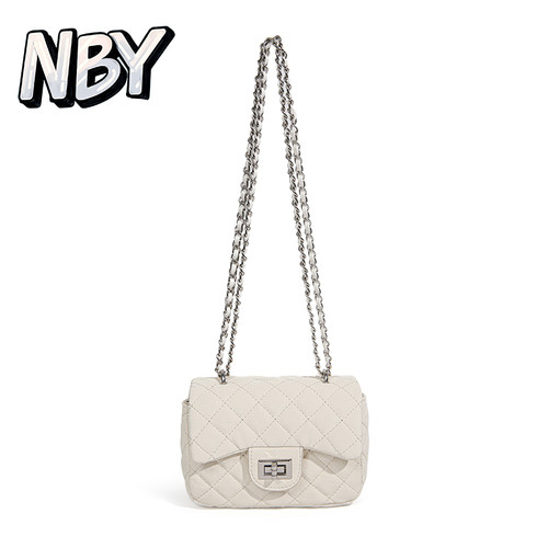 NBY原创潮牌小众可爱气质菱格链条腋下小方包百搭出门小拎单肩包