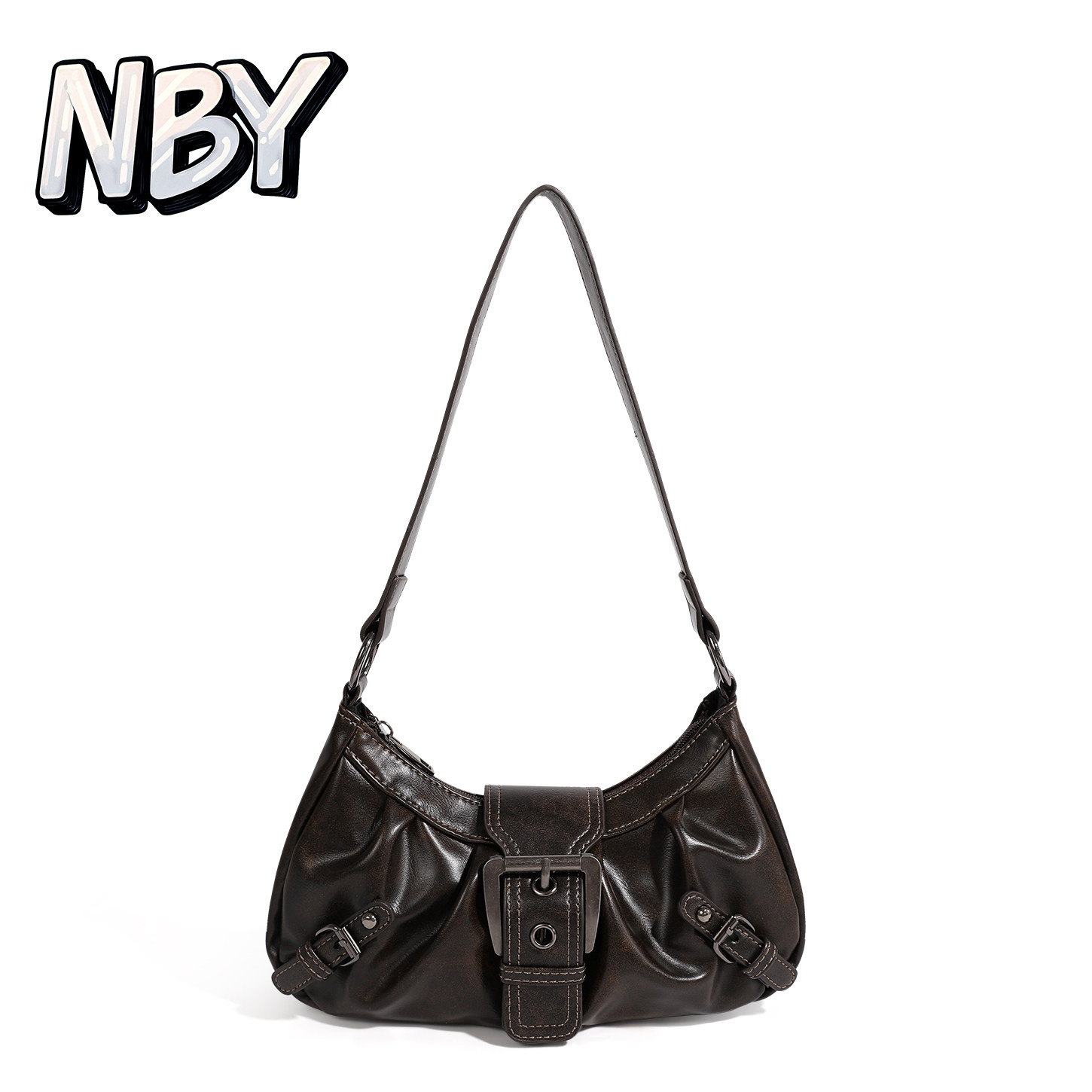 做旧Y2K朋克机车废土风复古腋下包2026新款法式高级手提包单肩包