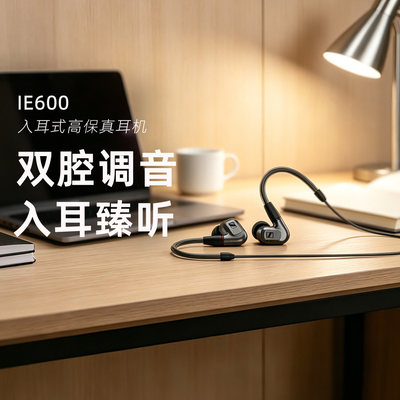 SENNHEISER/森海塞尔IE600入耳式有线耳机HIFI高音质隔音监听耐用