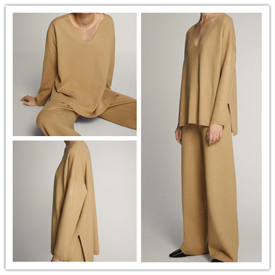 秋冬季新款斗篷V领女士针织衫