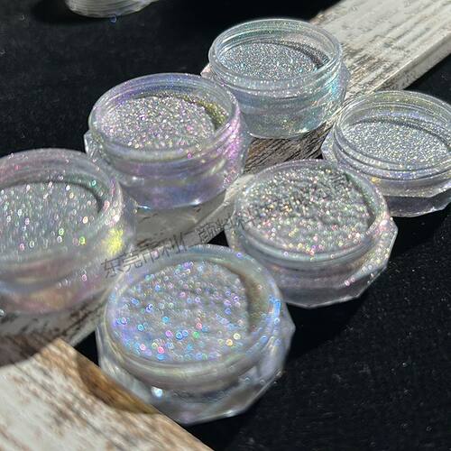 美甲银河变色龙碎钻粉diy渐变爆闪偏光云锦粉细闪粉