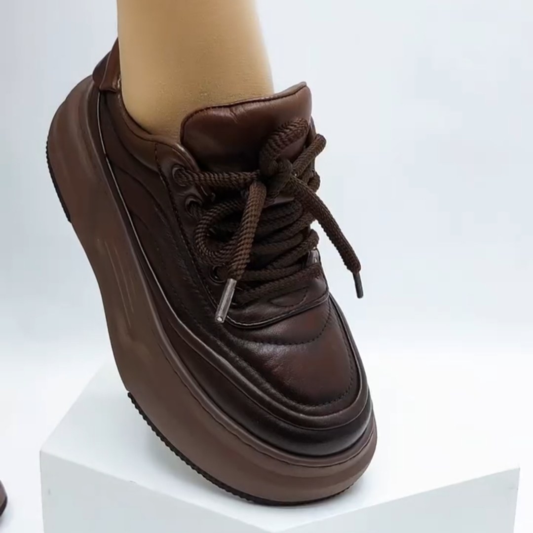 头层牛皮单鞋女2025年秋季新款英伦风皮鞋舒适百搭真皮厚底休闲鞋,女鞋,深口单鞋,淘宝优惠券,粉丝福利购,淘宝优惠卷