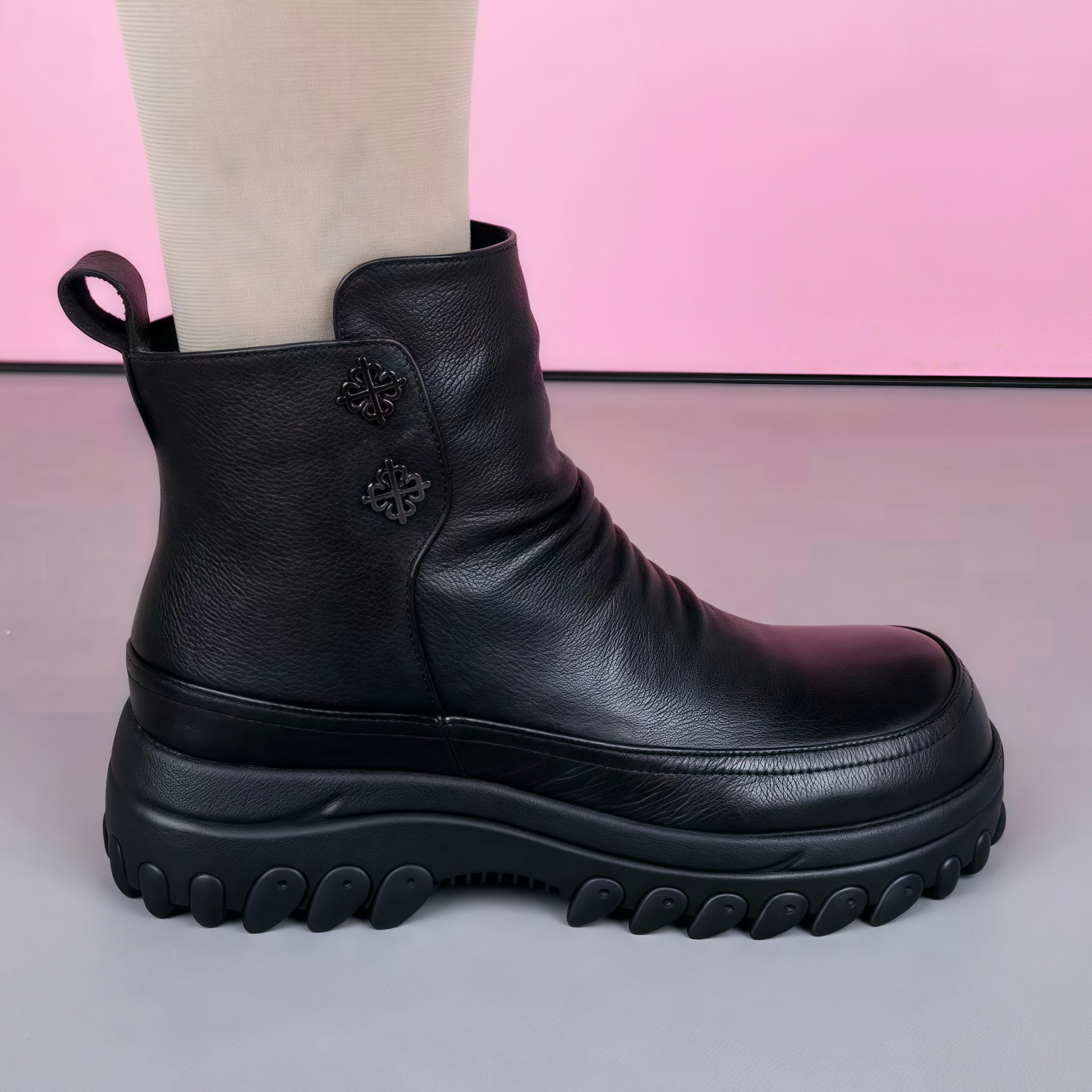 真皮牛皮马丁靴女短靴