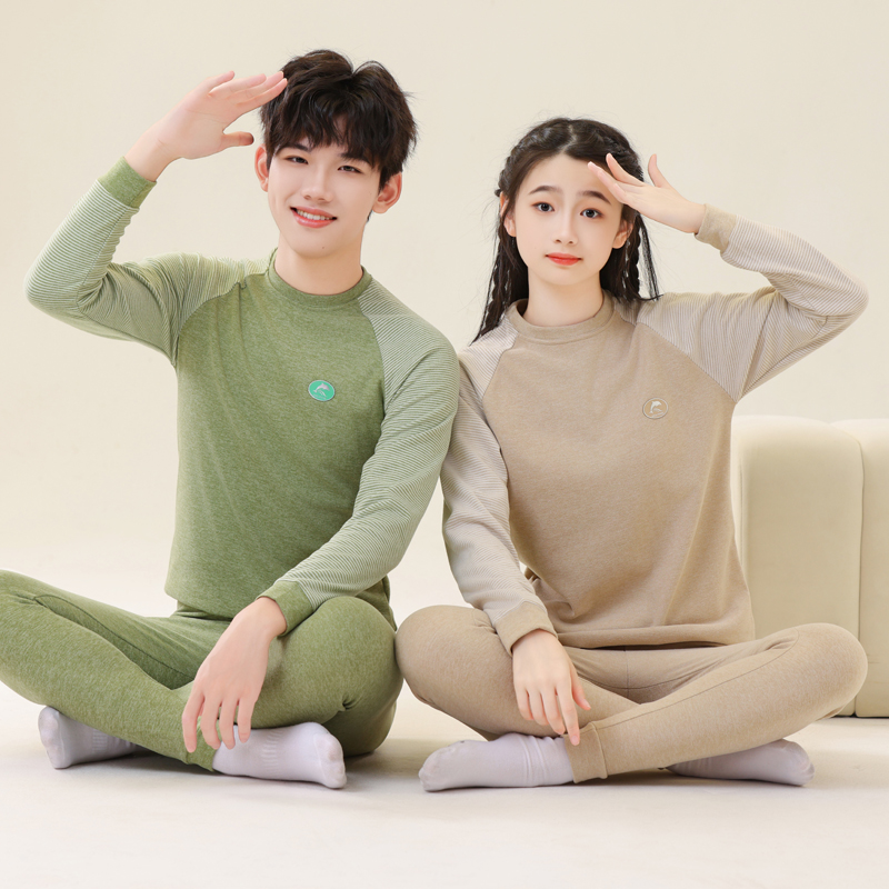 青少年男童抗菌保暖内衣