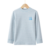 青少年纯棉打底加厚保暖内衣中学生彩棉男大童儿童单件上衣秋衣女