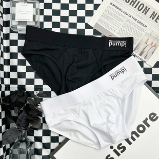 男三角内裤 Men underwear pump 纯色透气性感低腰潮运动青年 纯棉