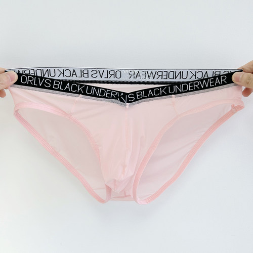 ORLVS男三角内裤V腰透明超薄性感