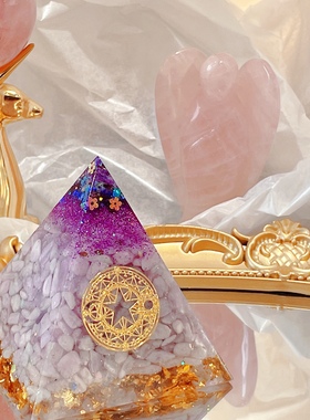 水晶摆放原创设计室内好运