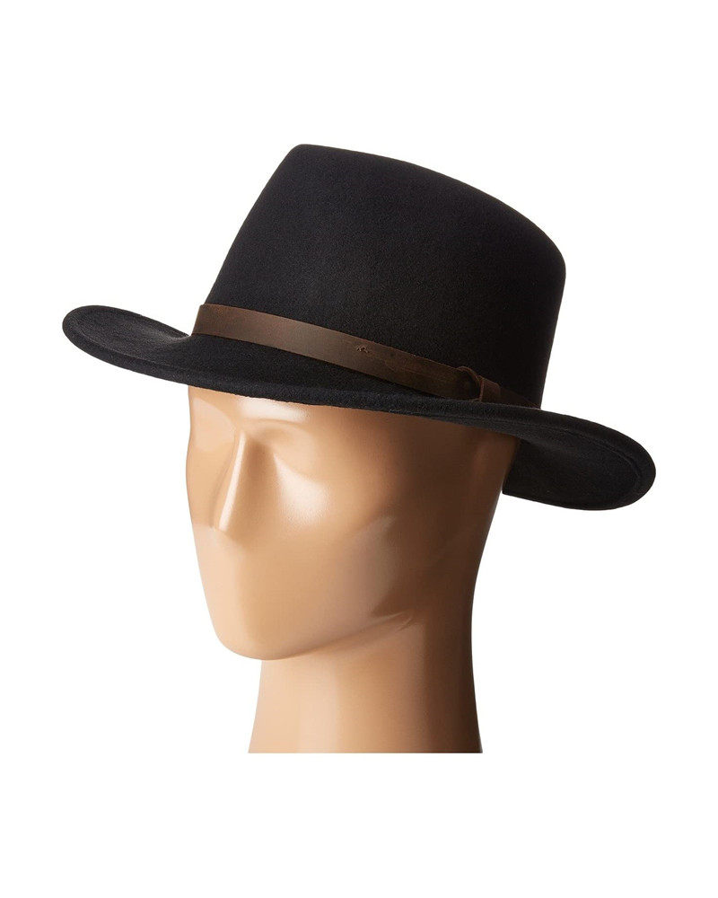 M&F美国西部牛仔帽骑马帽藏帽羊毛卷边毡帽出游礼帽遮阳帽复古帽