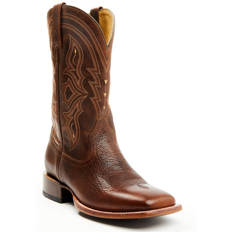 CODYJAMES刺绣方头中筒牛仔靴