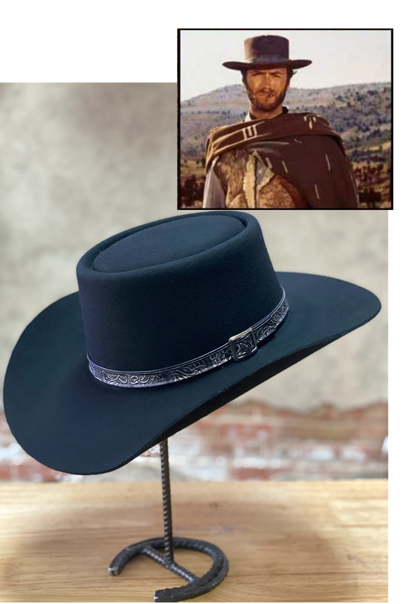 STETSON牛仔帽野牛毛4X毡帽卷边