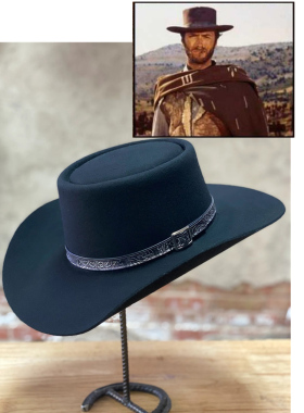 美国STETSON野牛毛4X毡帽沙漠赌徒帽大檐帽西部牛仔帽平顶骑马帽