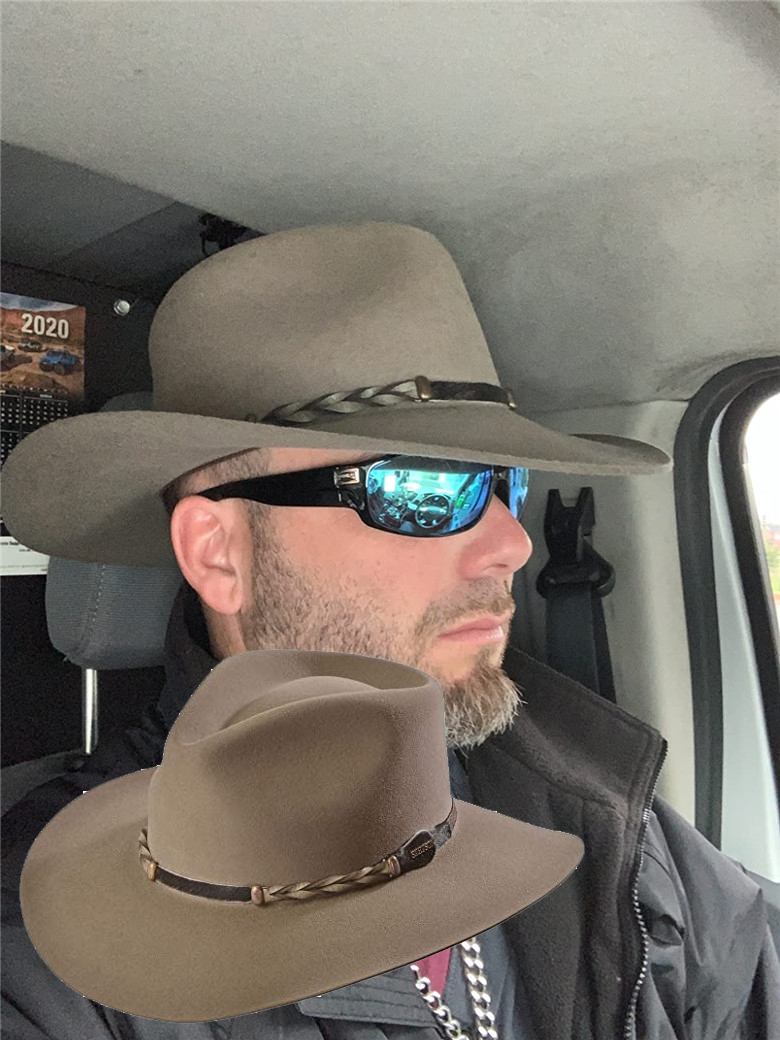 stetson美国产野牛毛草原毡帽