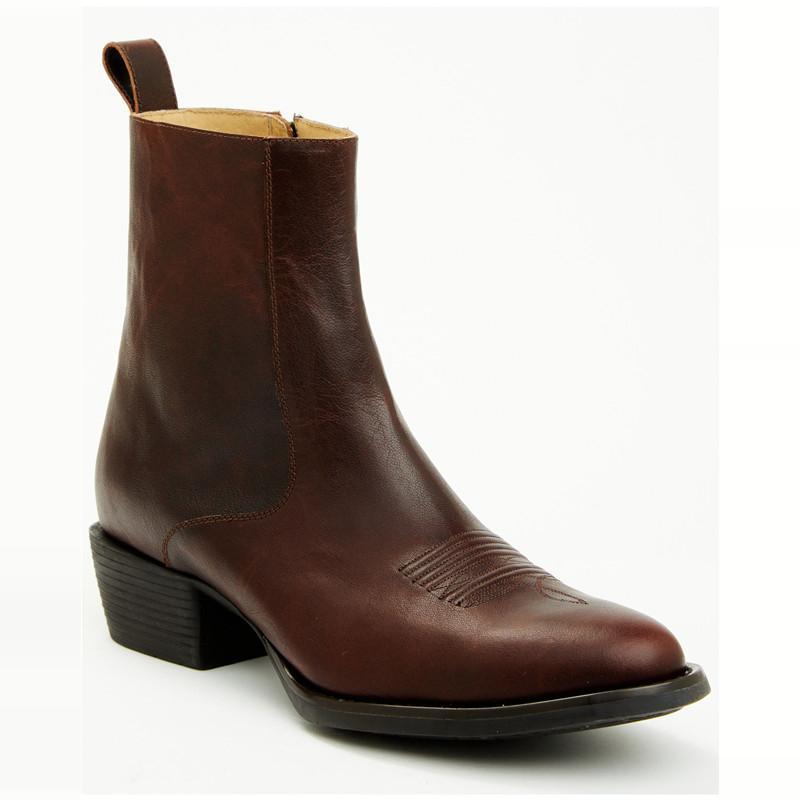 CODY JAMES美国产牛仔靴男牛皮里外真皮圆头切尔西短靴西部牛仔靴