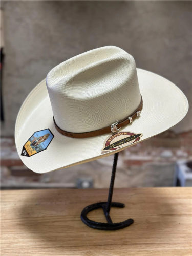 Stetson美国产巴拿马500X复古西部牛仔帽大檐帽骑马帽草帽草编