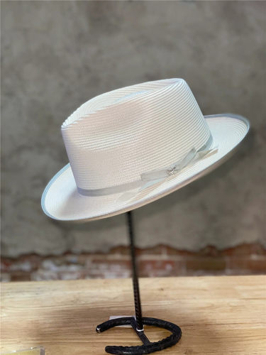 Stetson美国产米兰苇草草编草帽复古西部牛仔帽宽檐帽骑马帽草帽