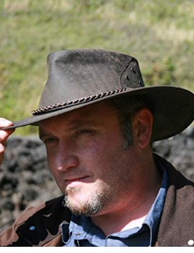 代购美国Kakadu Australia男士澳大利亚产真皮帽大檐西部牛仔帽子