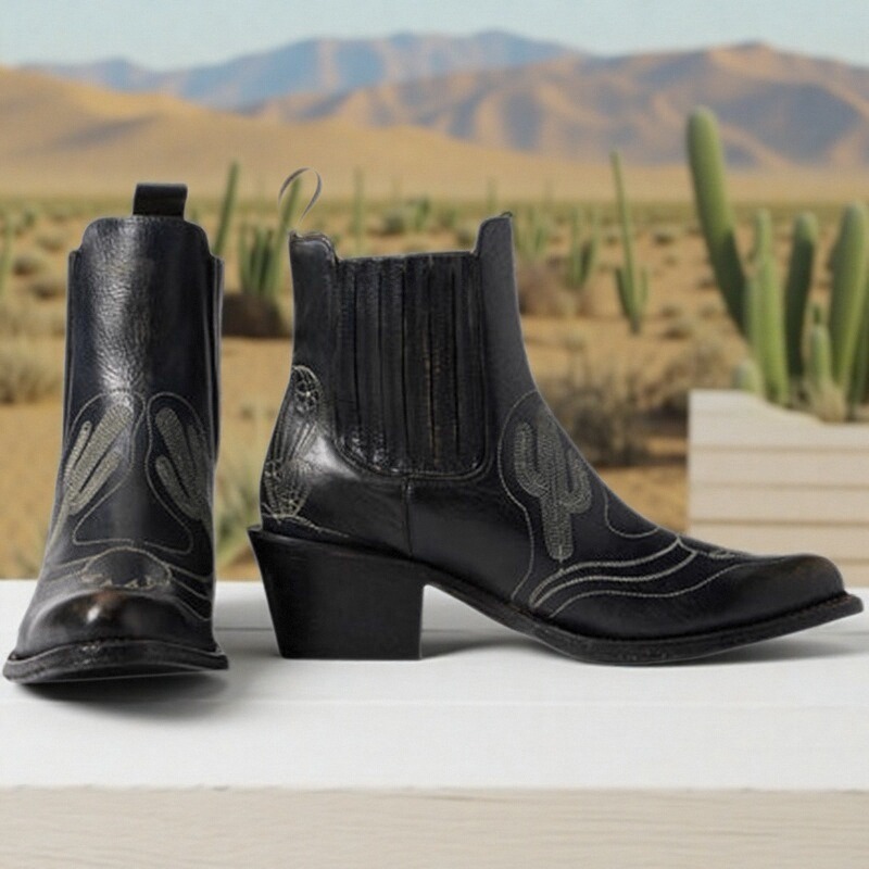 墨西哥stetson牛皮仙人掌牛仔靴