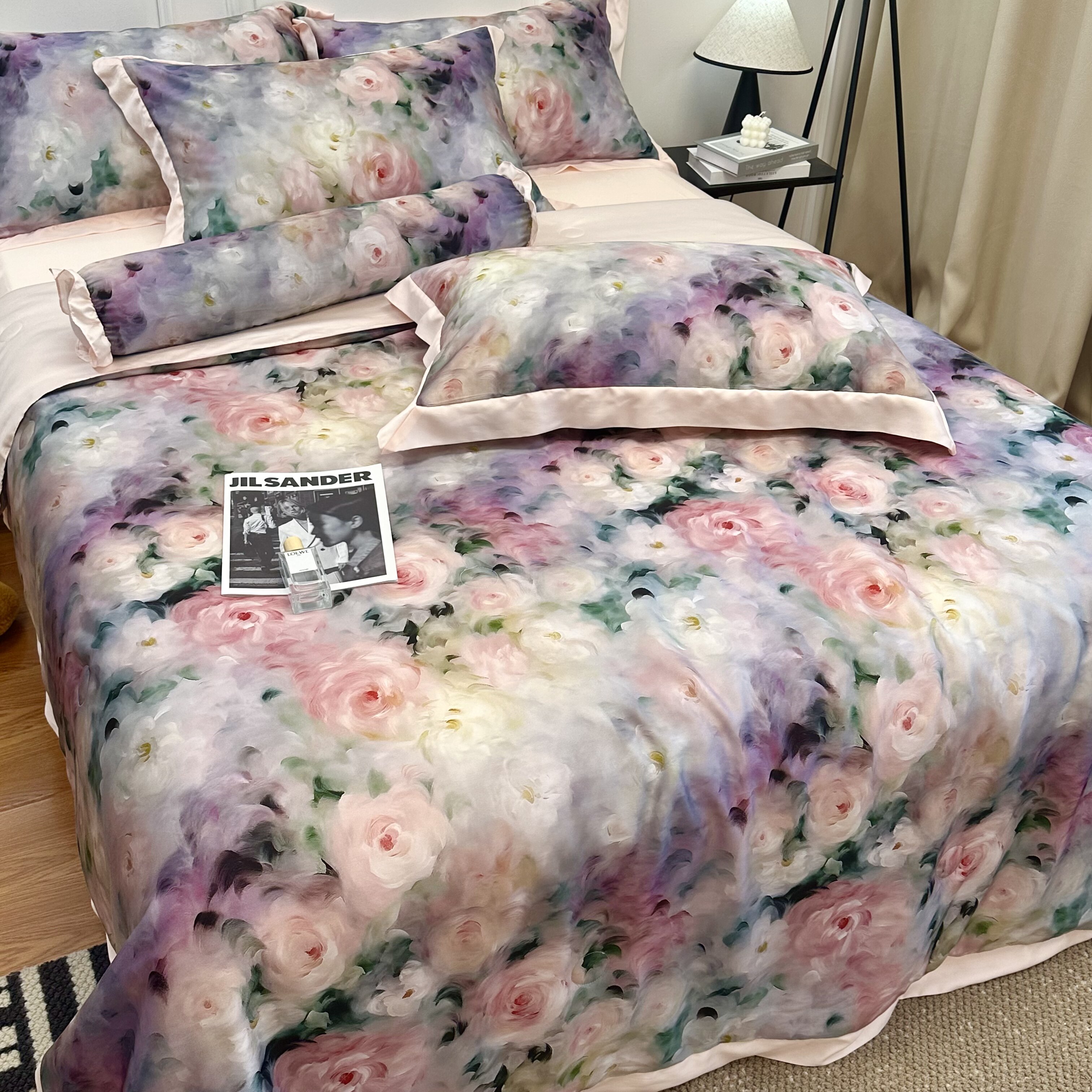 轻奢水洗天丝夏凉被四件套可机水洗冰丝空调被单双人夏季爆款被子