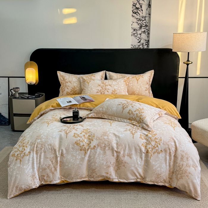 高端加厚全棉磨毛四件套100%纯棉床单被套四季床上用品宿舍三件套