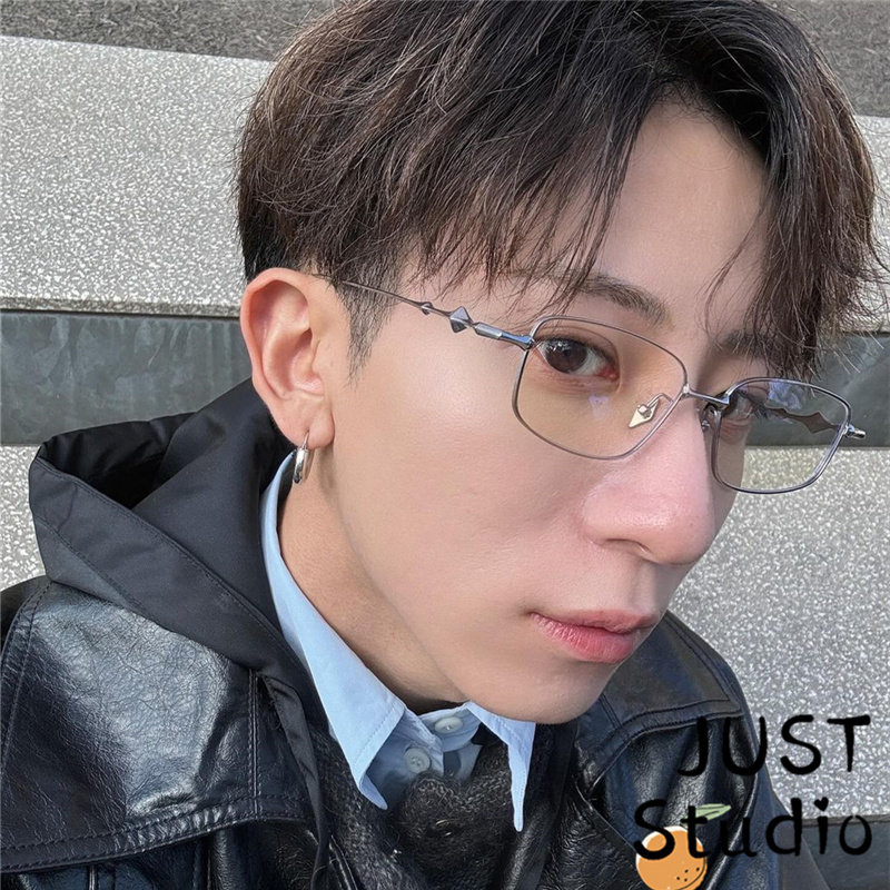 学姐小松菜奈GM同款金丝方形眼镜图片