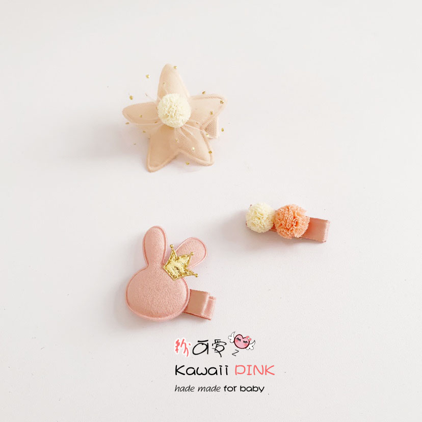 可爱韩版全包宝宝星星发夹婴儿