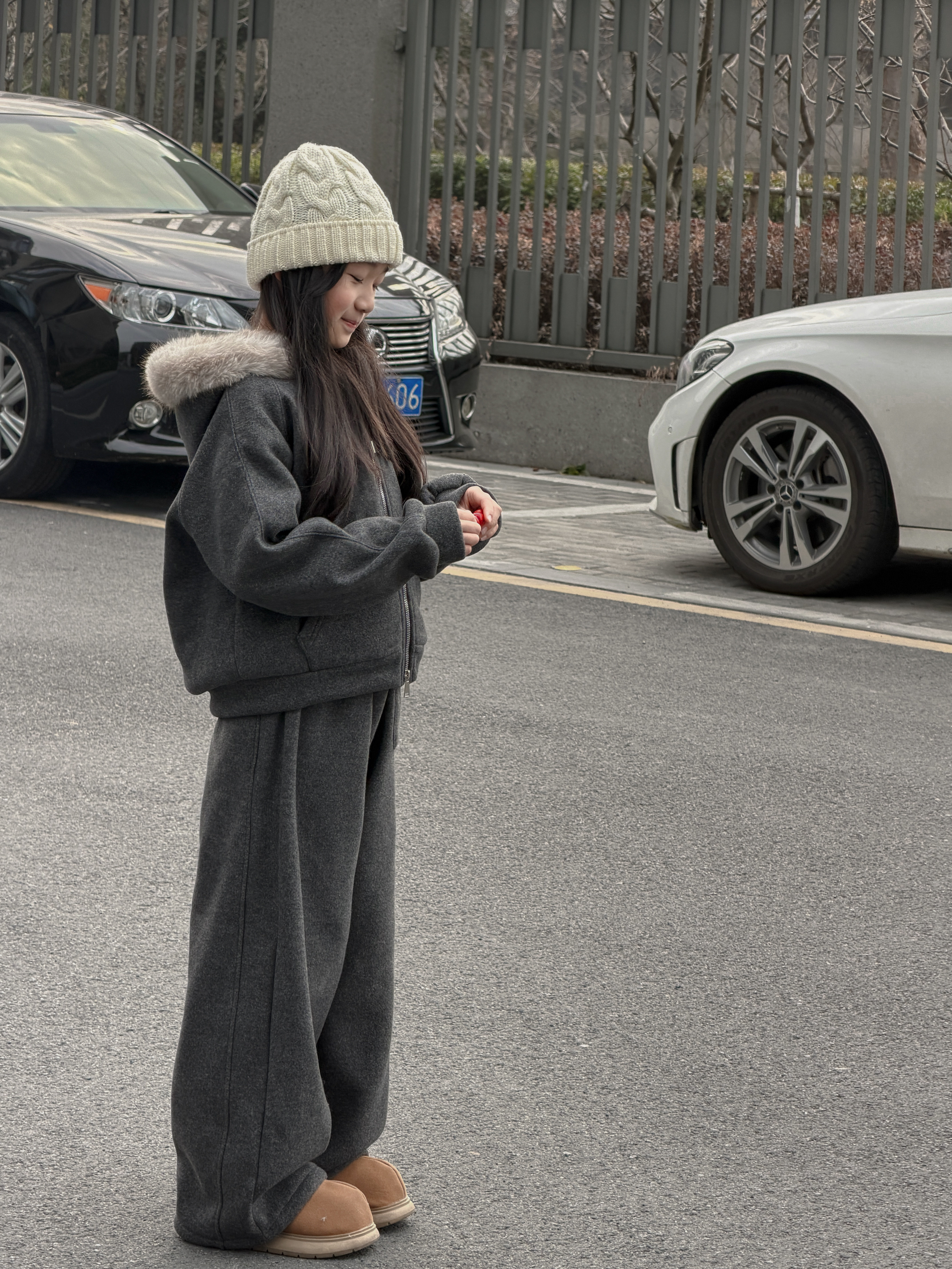 吉小可2026冬季新款女童加绒套装儿童连帽毛领外套中大童休闲裤,童装/婴儿装/亲子装,套装,淘宝优惠券,粉丝福利购,淘宝优惠卷