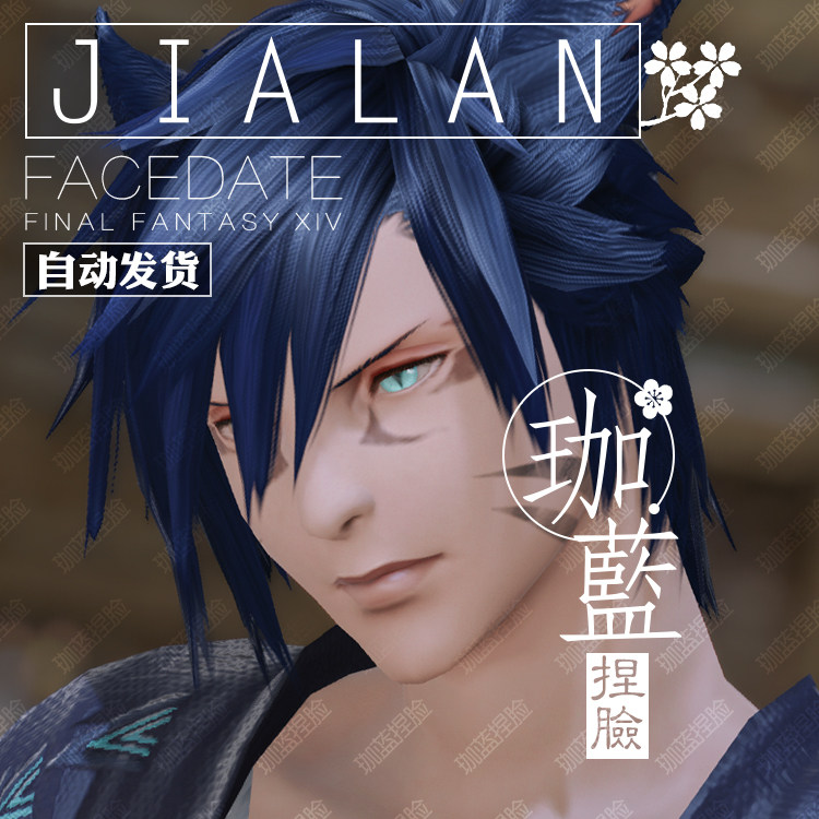 【珈蓝】最终幻想14 ff14捏脸数据脸型 猫魅族猫男 日猫 威廉