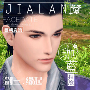 剑网3缘起 捏脸数据 剑三怀旧服成男脸型 全服通用 家丁 厚朴帅哥