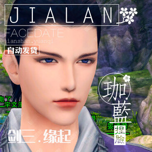 剑网3缘起 捏脸数据 剑三怀旧服成男脸型 全服通用 飞将 霸气公爵