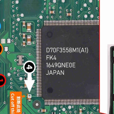 UPD70F3558车身电脑易损CPU