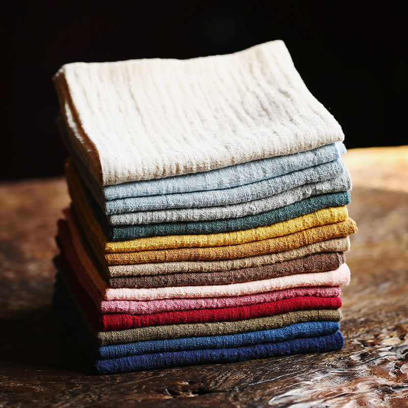 吸水加厚禅意日式纯棉茶巾布