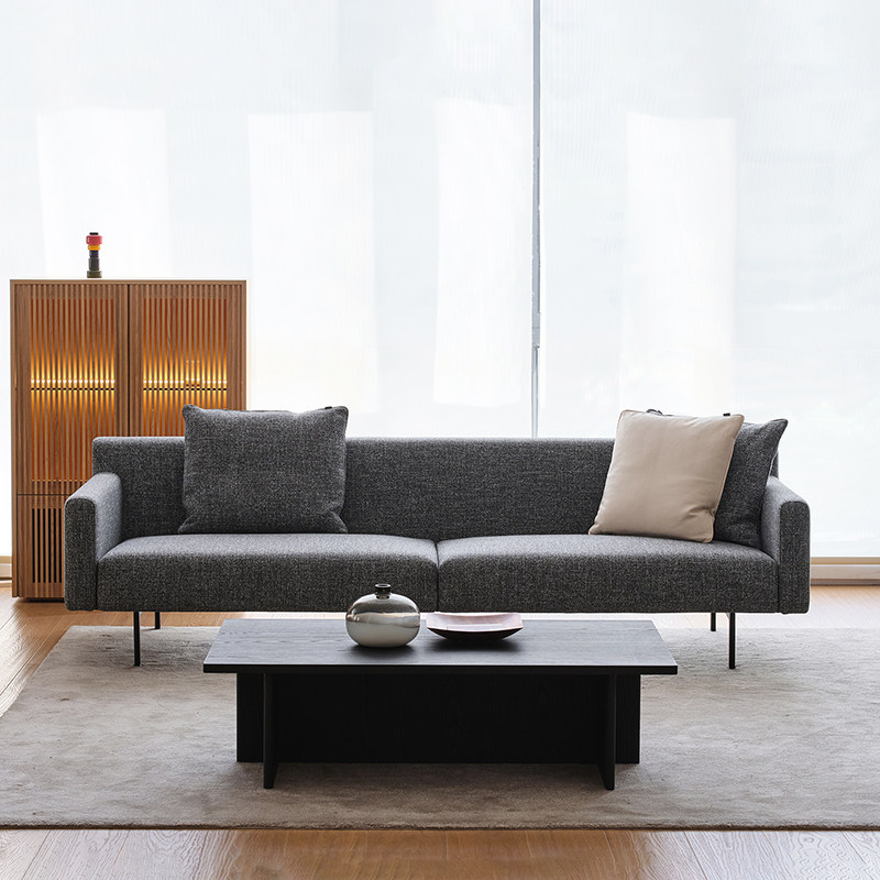 coconordic|ann安然 新品沙发北欧日式三人位侘寂风真皮客厅沙发