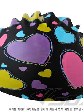 韩国正品SDOC男/女防水硅胶泳帽 无毒硅胶 满满爱心两色