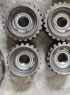 饲料颗粒机配件大全压轮总成压辊压轮壳型号齐全高温淬火加厚耐磨