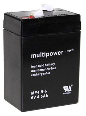 multipower MP4.5-6 6V4.5AH免维护可充电铅酸蓄电池