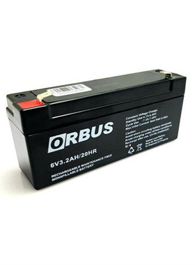 ORBUS 6V3.2AH/20HR免维护可充电铅酸蓄电池