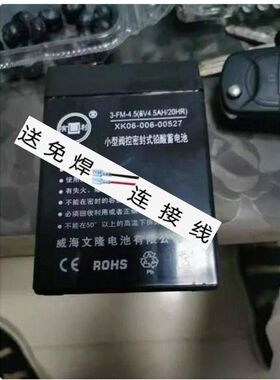 有利蓄电池3-FM-4.5 (6V4.5AH/20HR) XK06-006-00527玩具车用电瓶