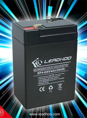 LEADHOO蓄电池NP4-6 6V4AH/20HR电子称 仪器仪表电池