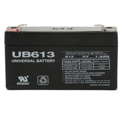 UNIVERSAL BATTERY蓄电池UB613 6V1.3AH免维护可充电蓄电池
