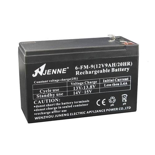 JENNE 聚能 6-FM-9/12V9AH/20HR蓄电池喷雾器电瓶夜市照明UPS门禁