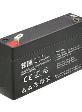 SH蓄电池NP613 6V1.3AH/20HR免维护可充电蓄电池