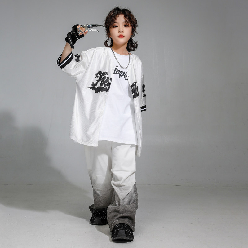 街舞儿童街头潮服嘻哈宽松表演服